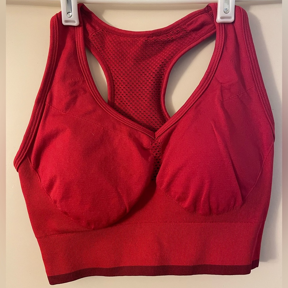 Zella red sports bra size XS